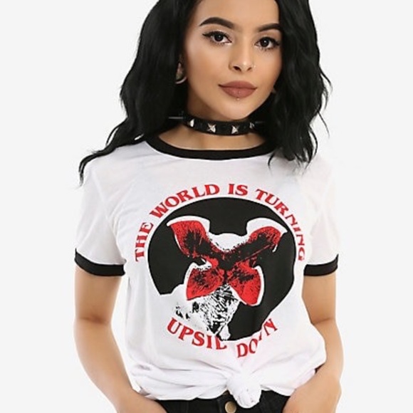 Hot Topic Tops - Hot Topic Stranger Things Upside Down T-shirt S